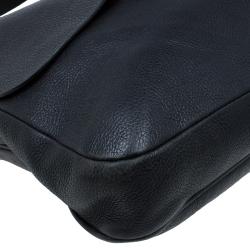 Pre Owned Mulberry Black Leather Messenger Bag