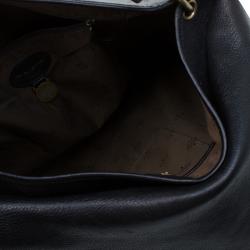 Pre Owned Mulberry Black Leather Messenger Bag