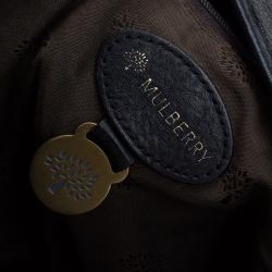 Pre Owned Mulberry Black Leather Messenger Bag