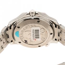 Omega Blue Stainless Steel Seamaster Professional Men's Wristwatch 41 mm