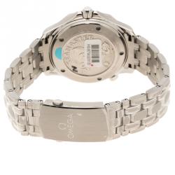 Omega Blue Stainless Steel Seamaster Professional Men's Wristwatch 41 mm