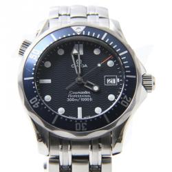 Pre Owned Omega Seamaster 300m SS Blue/Silver Mens Wristwatch 36mm