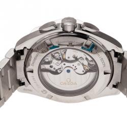 Omega Grey Stainless Steel Seamaster Aqua Terra Men's Wristwatch 44MM
