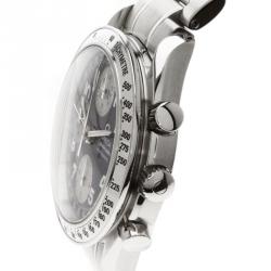 Omega Blue Stainless Steel Speedmaster Men's Wristwatch 39MM