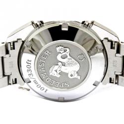 Omega Silver Stainless Steel Speedmaster Men's Wristwatch 39MM