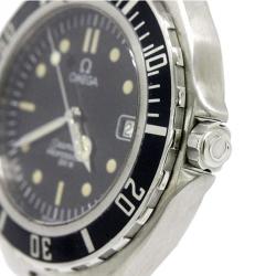 Omega Black Stainless Steel Seamaster Professional Men's Wristwatch 38MM
