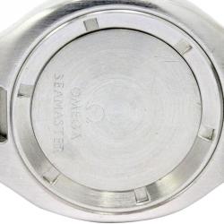 Omega Black Stainless Steel Seamaster Professional Men's Wristwatch 38MM