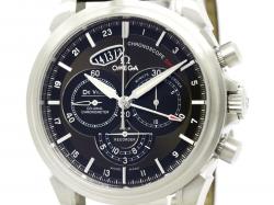 Pre Owned Omega Brown Stainless Steel De Ville Men's Wristwatch 44MM