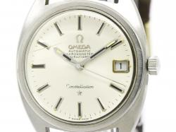 Omega White Stainless Steel Constellation Men's Wristwatch 36MM