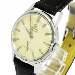 Omega Yellow Stainless Steel Seamaster Men's Wristwatch 35MM