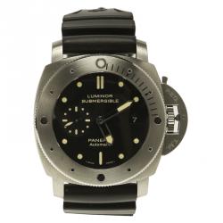 Panerai Black Titanium Luminor Submersible 1950 3Days Automatic PAM00305 Men's Wristwatch 47MM