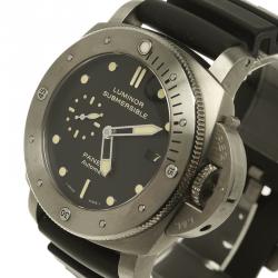 Panerai Black Titanium Luminor Submersible 1950 3Days Automatic PAM00305 Men's Wristwatch 47MM