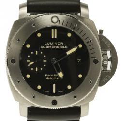 Panerai Black Titanium Luminor Submersible 1950 3Days Automatic PAM00305 Men's Wristwatch 47MM