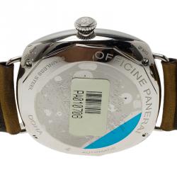 Panerai Black Stainless Steel Radiomir 10 Days GMT Limited Edition Men's Wristwatch 47MM