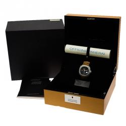 Panerai Black Stainless Steel Radiomir 10 Days GMT Limited Edition Men's Wristwatch 47MM