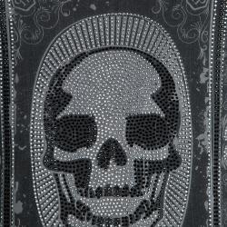 Pre Owned Philipp Plein Grey Skull Print Embellished T-Shirt L