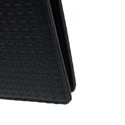 Pre Owned Porsche Design Black Logo Embossed Leather Bi-fold Wallet