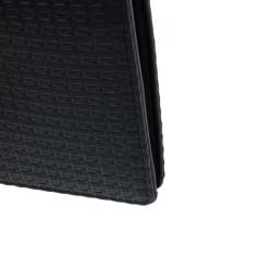 Pre Owned Porsche Design Black Logo Embossed Leather Bi-fold Wallet