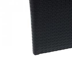 Pre Owned Porsche Design Black Logo Embossed Leather Bi-fold Wallet