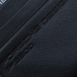 Pre Owned Porsche Design Black Logo Embossed Leather Bi-fold Wallet