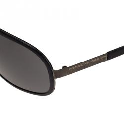 Porsche Design Black P8553 Aviator Sunglasses