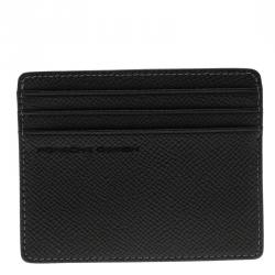 Pre Owned Porsche Design Black Leather P H6 Card Holder