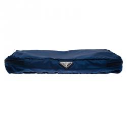 Prada Blue Nylon Laptop Case