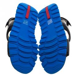 Pre Owned Prada Sport Black Leather Sandals Size 44