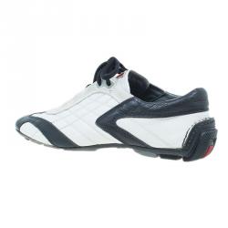 Pre Owned Prada Sport White and Black Leather Sneakers Size 40