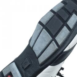 Pre Owned Prada Sport White and Black Leather Sneakers Size 40