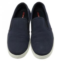 Pre Owned Prada Sport Navy Blue Loafers Size 43