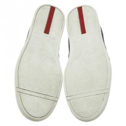 Pre Owned Prada Sport Navy Blue Loafers Size 43