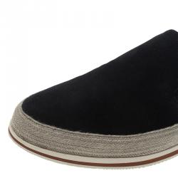 Pre Owned Prada Sport Navy Blue Suede Espadrille Sneakers Size 41.5