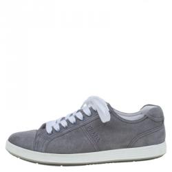 Pre Owned Prada Sport Grey Suede Lace Up Sneakers Size 42