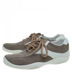 Prada Sport Two Tone Suede Sneakers Size 39.5