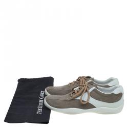 Prada Sport Two Tone Suede Sneakers Size 39.5