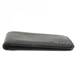 Prada Black Saffiano Leather Bi-Fold Wallet