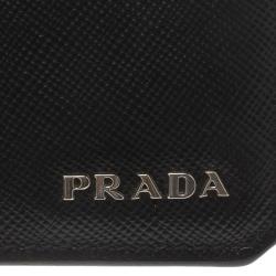 Prada Black Saffiano Leather Bi-Fold Wallet