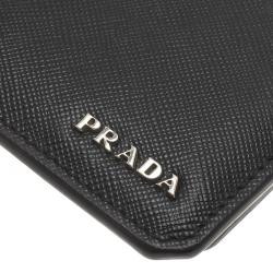 Prada Black Saffiano Leather Bi-Fold Wallet