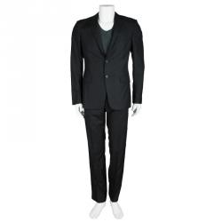 Prada Black Regular Fit Tailored Suit L