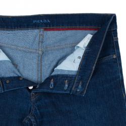 Pre Owned Prada Men's Dark Blue Denim Jeans M