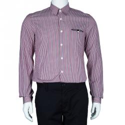 Pre Owned Prada Men's Multicolor Striped Shirt M