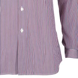 Pre Owned Prada Men's Multicolor Striped Shirt M