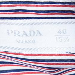 Pre Owned Prada Men's Multicolor Striped Shirt M