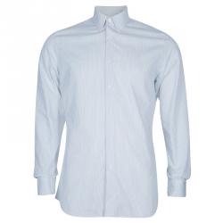 Pre Owned Prada Men's Monochrome Striped Shirt M