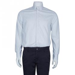 Pre Owned Prada Men's Monochrome Striped Shirt M
