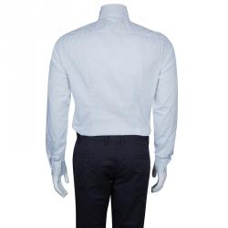 Pre Owned Prada Men's Monochrome Striped Shirt M