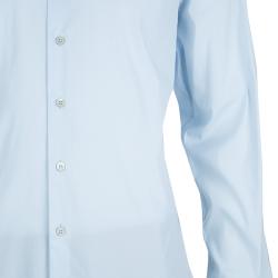 Pre Owned Prada Light Blue Long Sleeve Buttondown Shirt L