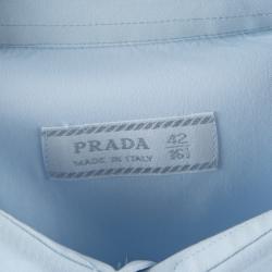 Pre Owned Prada Light Blue Long Sleeve Buttondown Shirt L