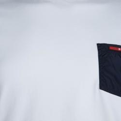 Prada White Crewneck Short Sleeve T-Shirt XL